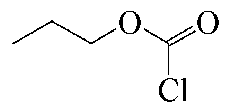 氯甲酸正丙酯结构式